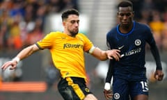 Maximilian Kilman in action for Wolves against Chelsea.