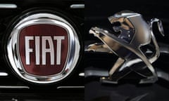 Fiat and Peugeot badges