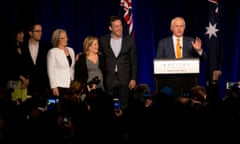 Malcolm Turnbull addresses the party faithful at the Liberal function at the Sofitel hotel in Sydney