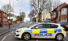 Police Search For Evidence After A Shooting Incident In Luton