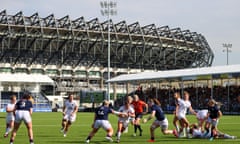 Leanne Infante of England runs with the ball.