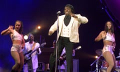 James Brown performs in Beirut in January 2000.