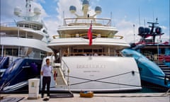 A superyacht moored at Antibes