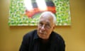 Sir Howard Hodgkin in front of one of his paintings.