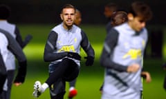 Champions League - Liverpool Training<br>Soccer Football - Champions League - Liverpool Training - AXA Training Centre, Liverpool, Britain - November 2, 2021 Liverpool's Jordan Henderson during training Action Images via Reuters/Jason Cairnduff