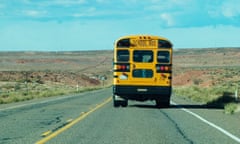 School bus on road<br>AXT82A School bus on road