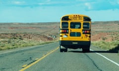 School bus on road<br>AXT82A School bus on road