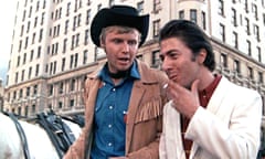 MIDNIGHT COWBOY 1969 United Artists film with  Jon Voight at left and Dustin Hoffman<br>WDHCNW MIDNIGHT COWBOY 1969 United Artists film with  Jon Voight at left and Dustin Hoffman