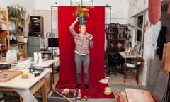 Laure Prouvost a Tuner Prize winning artist in her east London Studio.