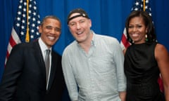 With the fans … Gregg Alexander with Barack and Michelle Obama in 2022.