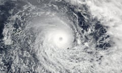 Cyclone Winston in the South Pacific Ocean