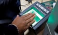 FILE PHOTO: A woman goes through the process of finger scanning for the UID database system, also known as Aadhaar, at a registration centre in New Delhi<br>FILE PHOTO: A woman goes through the process of finger scanning for the Unique Identification (UID) database system, also known as Aadhaar, at a registration centre in New Delhi, India, January 17, 2018. To match Insight INDIA-ELECTION/STARVATION REUTERS/Saumya Khandelwal/File photo