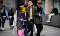 Guests outside Iceberg during London Fashion Week Men’s