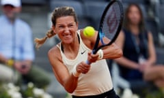 Victoria Azarenka in action during her match against Sloane Stephens on Thursday.