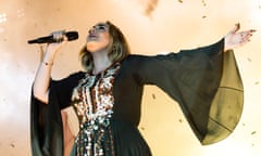 Adele at Glastonbury on Saturday night