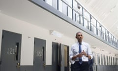 As part of his reform drive, Barack Obama became the first sitting US president to visit a federal prison
