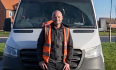 Marc Francis in front of his delivery van