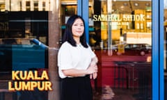 Mandy Yin stands outside her restaurant