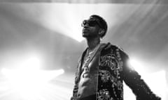 Gucci and Friends Homecoming Concert<br>ATLANTA, GA - JULY 22: (EDITORS NOTE: Image has been converted to black and white) Gucci Mane performs on stage at Gucci and Friends Homecoming Concert at Fox Theatre on July 22, 2016 in Atlanta, Georgia. (Photo by Paras Griffin/Getty Images for Atlantic Records)