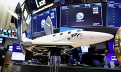 Model of Virgin Galactic rocket plane