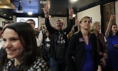 Supporters of U.S. Senate hopeful Beto O’Rourke cheer during a Democratic watch party following the Texas primary election, Tuesday, March 6, 2018, in Austin, Texas. (AP Photo/Eric Gay)