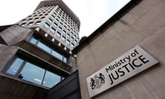Ministry of Justice signage, London