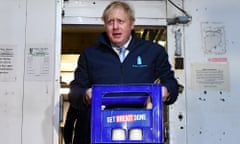 Boris Johnson, fisherman, builder, baker, now milkman.