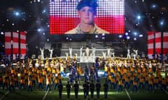 Joe Alwyn<br>Billy Lynn (Joe Alwyn), dancers, and Alabama State Marching Hornets in TriStar Pictures'  BILLY LYNN'S LONG HALFTIME WALK.