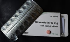 (FILES) This file photo taken on March 21, 2014 shows a box of anti-cholesterol drugs Statins displayed in London.
The heart-protecting benefits of anti-cholesterol statins far outnumber the side-effects, a scientific review said on September 9, 2016, blaming shoddy research for scaring people and putting lives at risk. Much of the evidence for statins' bad rap came from trials whose very design did not allow them to draw any conclusions, said the authors of the review seeking to "help doctors, patients and the public make informed decisions."
 / AFP PHOTO / BEN STANSALLBEN STANSALL/AFP/Getty Images