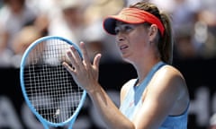 FILE PHOTO: Tennis - Australian Open - Fourth Round - Melbourne Park, Melbourne, Australia, January 20, 2019. Russia’s Maria Sharapova looks on during the match against Australia’s Ashleigh Barty. REUTERS/Lucy Nicholson/File Photo