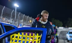 Freddie Flintoff during filming for the BBC earlier this year.