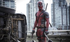 This image released by Twentieth Century Fox shows Ryan Reyonlds in a scene from "Deadpool." (Joe Lederer/Twentieth Century Fox Film Corp. via AP)