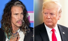 Steven Tyler and Donald Trump.