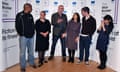 the shortlisted authors for the Man Booker prize: (L-R) Paul Beatty, Deborah Levy, Graeme Macrae Burnet, Ottessa Moshfegh, David Szalay, Madeleine Thien.