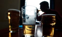 Man drinking in pub