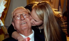 Jean-Marie Le Pen with his granddaughter Marion who has decided to stop going by the surname Marechal-Le Pen.