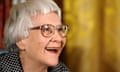 FILE: Harper Lee to Publish Second Book<br>FILE - FEBRUARY 3, 2015: It has been reported that Harper Lee will publish her second novel, "Go Set a Watchman", more than 50 years after the Pulitzer Prize-winning "To Kill a Mockingbird" February 3, 2015. WASHINGTON - NOVEMBER 05:  Pulitzer Prize winner and "To Kill A Mockingbird" author Harper Lee smiles before receiving the 2007 Presidential Medal of Freedom in the East Room of the White House November 5, 2007 in Washington, DC. The Medal of Freedom is given to those who have made remarkable contributions to the security or national interests of the United States, world peace, culture, or other private or public endeavors.  (Photo by Chip Somodevilla/Getty Images)