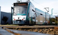 The world’s first autonomous tram Combino is presented by Siemens Mobility during a media presentation in Potsdam, Germany, September 17, 2018. REUTERS/Fabrizio Bensch