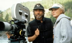 ‘Meaty, thrilling and unashamedly populist’ … Curtis Hanson and Meryl Streep on the set of The River Wild.