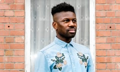 British author Michael Donkor, outside his home in London.