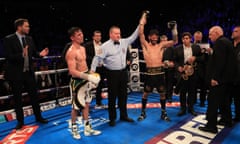 Jorge Linares is declared the winner, and still the WBA light heavyweight world champion.