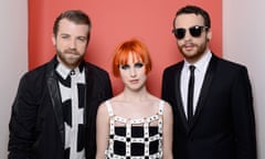 Fox Teen Choice Awards 2013 - Gallery<br>LOS ANGELES, CA - AUGUST 11: (L-R) Musicians Jeremy Davis, Hayley Williams and Taylor York of Paramore attend Fox Teen Choice Awards 2013 held at the Gibson Amphitheatre on August 11, 2013 in Los Angeles, California. (Photo by FOX Image Collection via Getty Images)