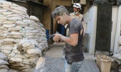 Young videographer Khaleed Khateeb, working in Aleppo The White Helmets 2014