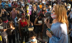 An activist speaks at a September Trans+ Pride rally in London.