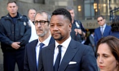 Cuba Gooding Jr leaves a hearing in Manhattan supreme court where he pleaded not guilty to a forcible touching charge.