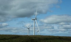 Whitelee wind farm in East Renfrewshire. 