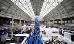 People visit the London Book Fair in London, Britain, April 18, 2023, one of the world's largest publishing trade fairs.