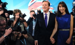 David Cameron and his wife Samantha.