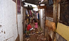 A slum in Boi Malhado favela, Zona Norte, Sao Paulo, Brazil