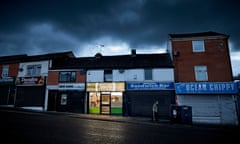 Takeaways restaurants in Blackburn, Lancashire, which has the highest concentration of fast food outlets in Britain.